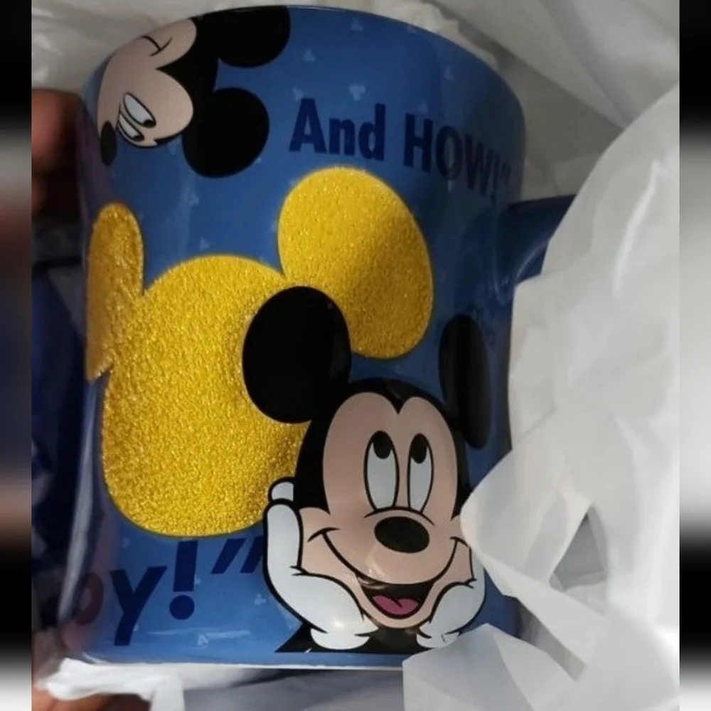 Mickey Mouse Quotes Glass Beaded Ceramic Mug‎ - Disney Parks